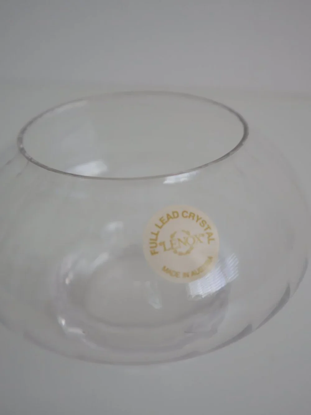 Lenox Full Lead Crystal Illuminations Mushroom Shape Votive Candle Holder